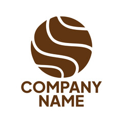 Circle Wave Logo Template Vector, Ocean simple and modern logo design. Company Logo 