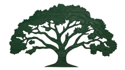 Plastic toy large trees on white or transparent png