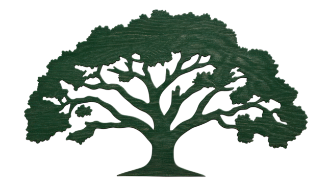 Plastic toy large trees on white or transparent png