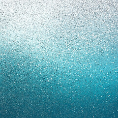 Obraz premium Silver and turquoise metallic gradient with a smooth glitter finish and delicate noise texture