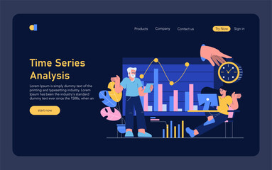 Forecasting. Flat Vector Illustration