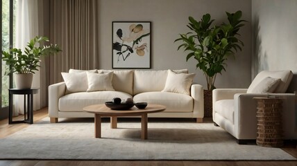 modern living room with sofa