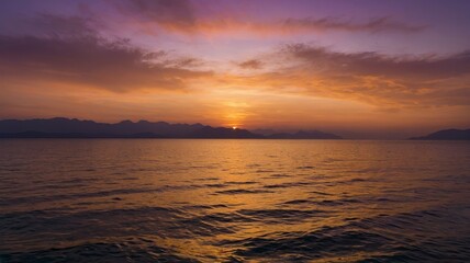 Obraz premium sunset over the sea