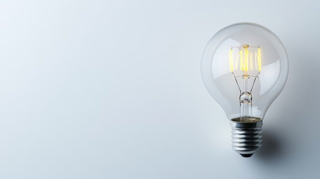 Clean and Minimalist LED Light Bulb Design