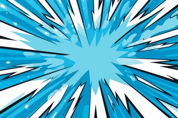 Dynamic blue diagonal lines vector background for comic, manga, or anime frames with motion effect