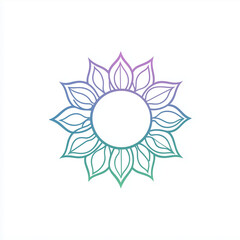 Fototapeta premium Tropical Yoga Logo