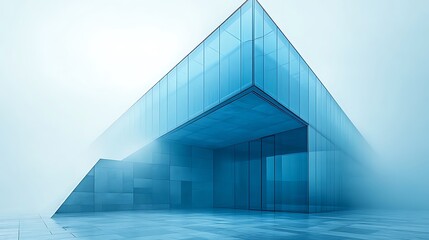 Obraz premium Modern Glass Building Architectural Design Exterior