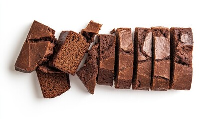 Neatly Sliced Chocolate Pound Cake Loaf