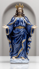 Porcelain Statue of Jesus Christ, King of the Universe