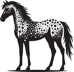 Horse illustration silhouette vector