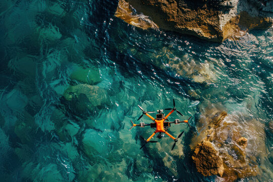 Dynamic and vibrant waterproof drones moments, sharp and crisp imagery