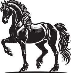 Horse vector silhouette