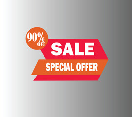 Offer Tag, Discount Tag, Special Offer Vector Illustration
