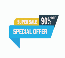 Offer Tag, Discount Tag, Special Offer Vector Illustration