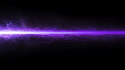 Obraz premium Abstract purple light wave on a dark background