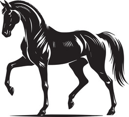 Obraz premium Horse silhouette isolated on white