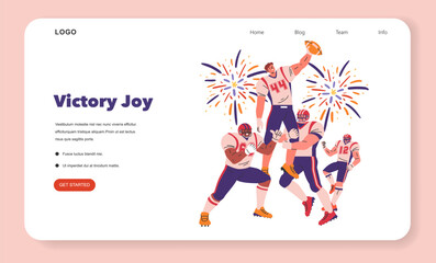 Super Bowl. Flat Vector Illustration