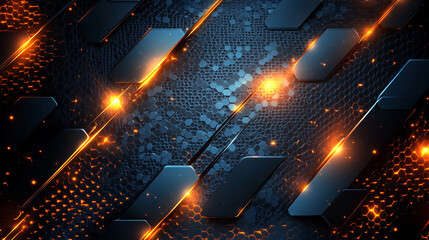 Background and texture of neon lights on unplastered brick walls. ai generated