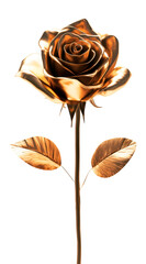 Exquisite golden rose blossom high-quality render artistry elegant design