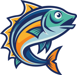 Fototapeta premium unique fish logo 🐠 