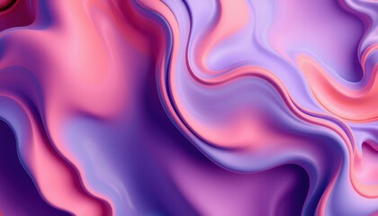Obraz premium Abstract Pink and Purple Liquid Wave Design