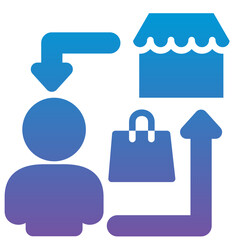 Business To Costumer Icon