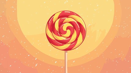 Colorful Lollipop Candy Vector Illustration