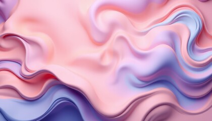 Abstract Pink and Purple Wavy Fluid Design