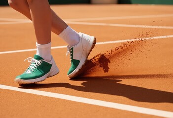 tennis player in action