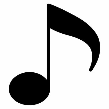 recommend clip art: Music Note Black Silhouette Vector