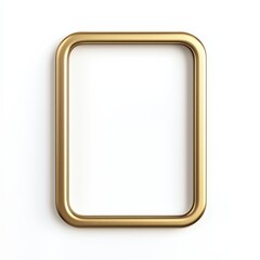 Golden Picture Frame: A simple yet elegant golden frame with a smooth, rounded edge, perfect for framing cherished memories and adding a touch of sophistication to your decor.