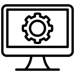 Monitor Outline Icon