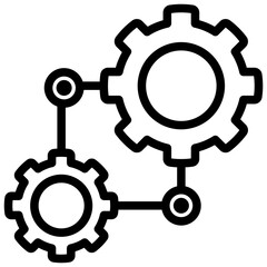 Obraz premium Workflow Outline Icon