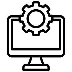 Computer Outline Icon