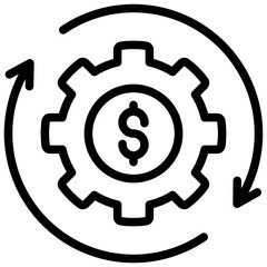 Value Chain Outline Icon