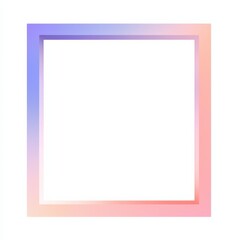 Obraz premium Pastel Square Frame: A simple yet elegant square frame with a soft pastel color gradient, perfect for adding a touch of modern design to your projects.
