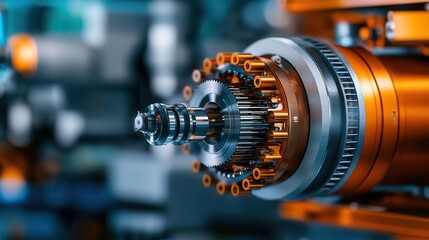 Fototapeta premium Detailed view of the qubit manipulation tool, used to control and flip qubit states with precision