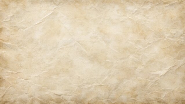  detailed background of aged parchment paper with subtle wrinkles and beige tones, perfect for vintage, historical, or artistic themes.
