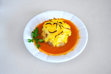 Dana kavurma, guvec.Sauteed meat with carrots and peas ( Turkish ; Et, Tavuk Sote. guvec  ) Et...