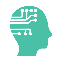 Professional Artificial Intelligence Icon Vector Illustration .