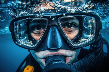 person snorkeling in the sea