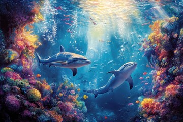 Fototapeta premium fish in the sea