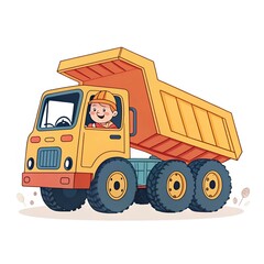 Fototapeta premium toy truck isolated on white