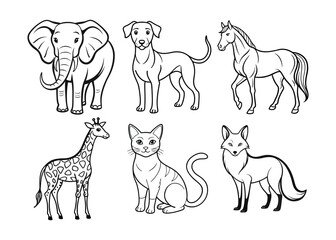 Minimalist Animal Vector Designs.