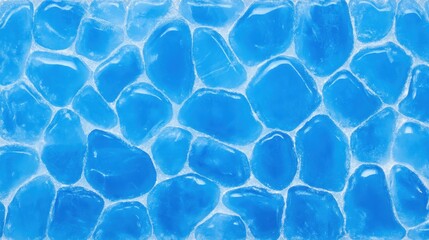 Bright Blue Pebbles on Surface Creating Calm and Serene Background Design