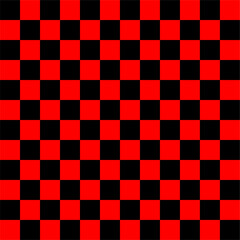 Red Black Checkered Pattern Simple Geometric Background Design