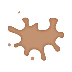 Brown Splotch Abstract Design Simple Background Illustration