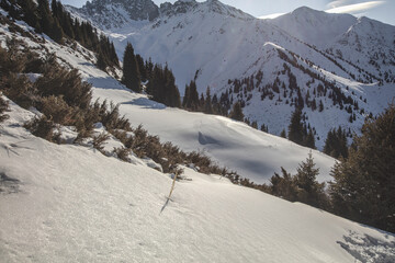 Obraz premium ski resort in the mountains