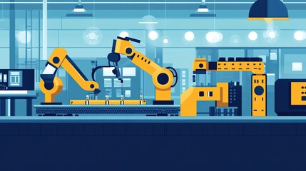 Technology-enhanced machines producing goods faster and more efficiently.