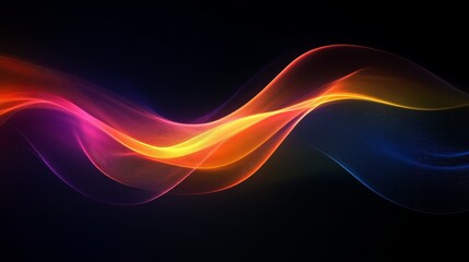 Abstract colorful wave background